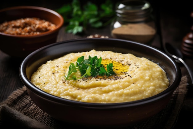 Millet porridge with butter