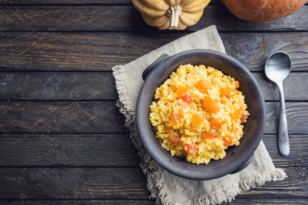 Millet with sweet pumpkin