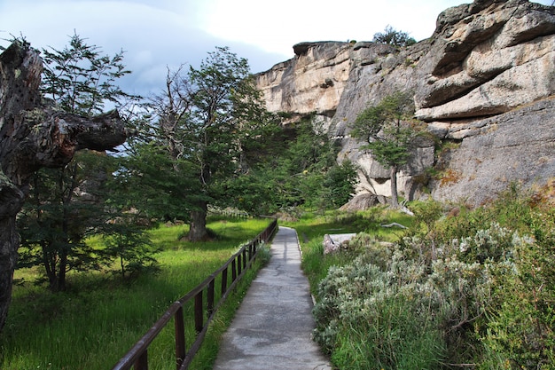 Milodon cave in Torres del Paine Park, Patagonia, Chile