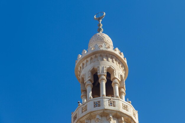 Minaret of Central mosque in Hurghada Egypt