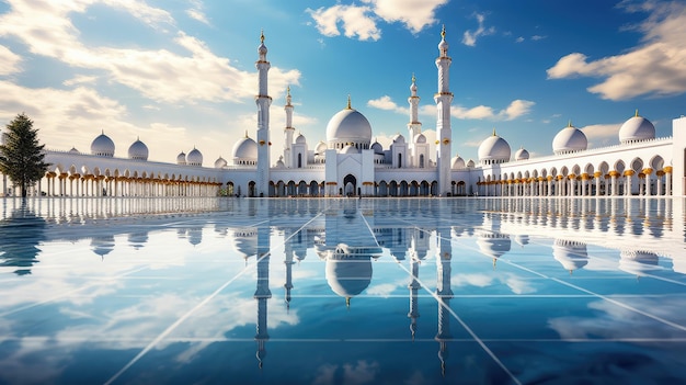 Foto minarete edificio della moschea