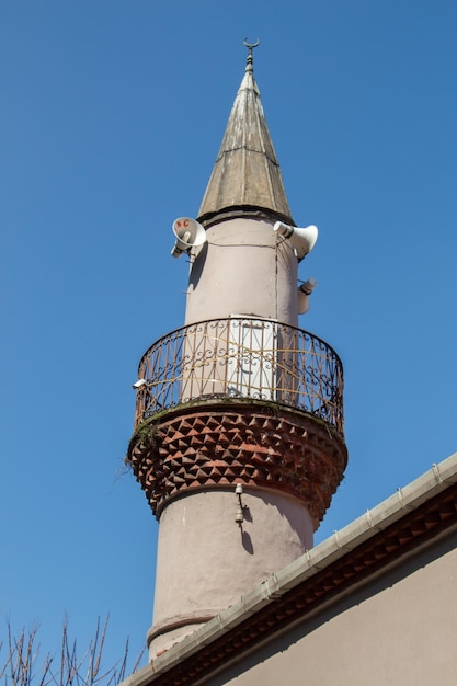 Minareto di una moschea in stile ottomano