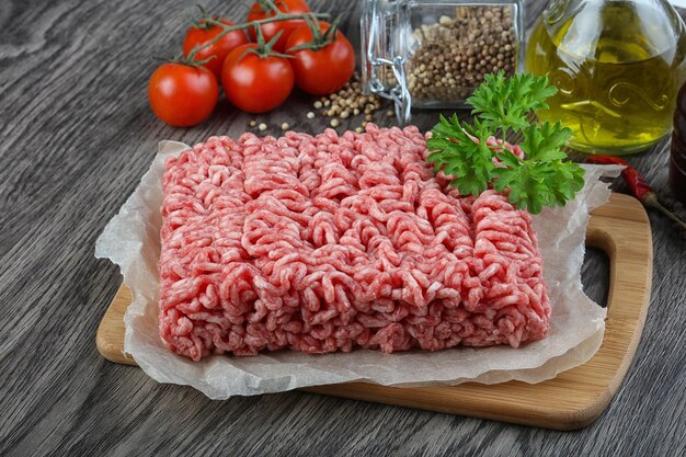 Minced beef meat