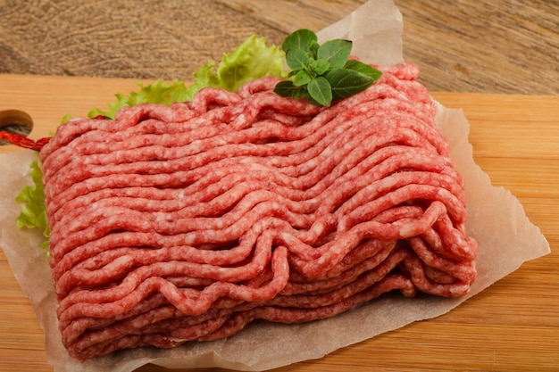 Minced beef meat