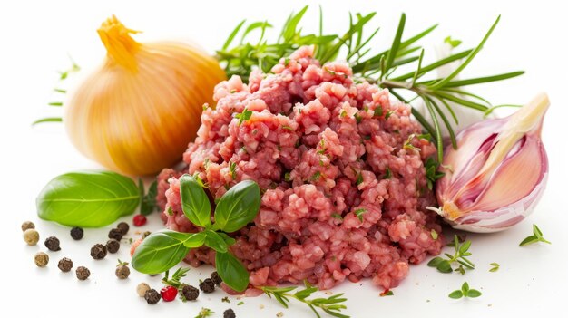 Photo minced meat background