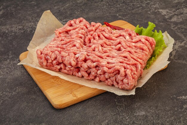 Minced meat pork and beef