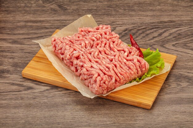 Minced meat pork and beef