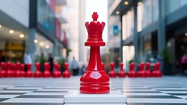 Mind games in focus exploring a glass chess board with horse amid board games and logic