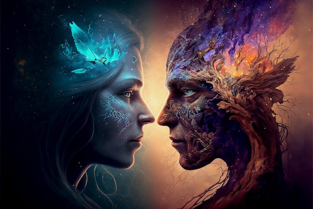 mind spirit relationship v4 fantasy , generative ai