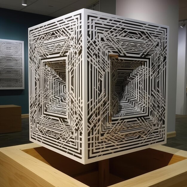 A mindbending optical illusion sculpture