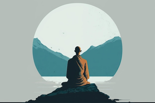 Mindfulness-oefeningen voor geestelijke gezondheid en welzijn Stressverlichting zelfbewustzijn meditatie mindfulness mentale helderheid ontspanning ademhalingsoefeningen focus Generatief van AI