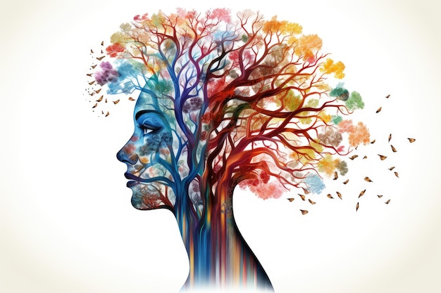 Minds Nature A Vibrant Tree of Thoughts Flourishing from Human Consciousness Generative AI