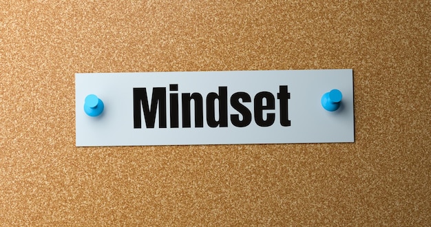 Mindset adhesive note.