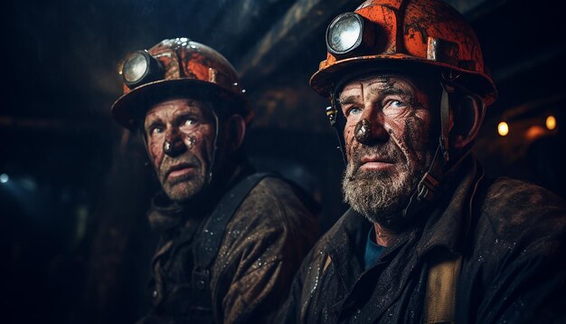 鉱山労働者 ポータイル写真