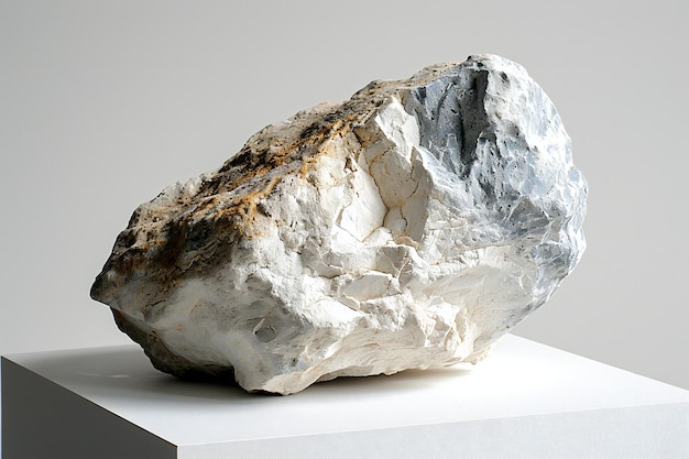 Photo mineral stone in a white background