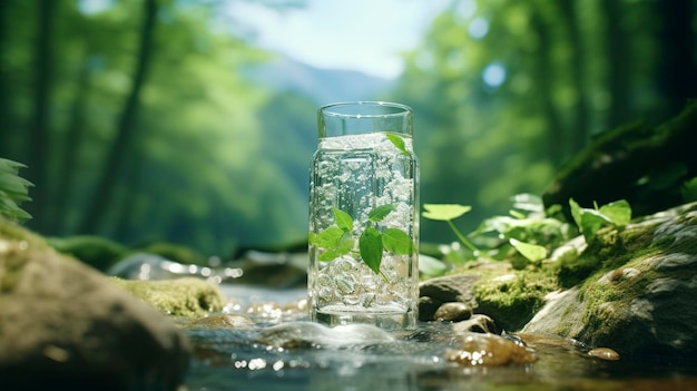 Mineral water in sustainable lifestyle