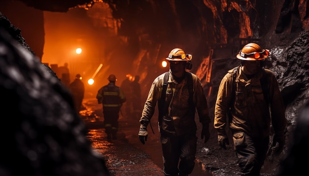 miners in the mine