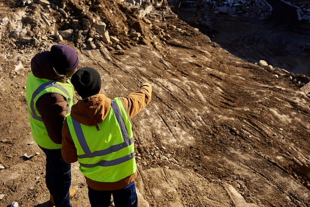 Miners in Quarry