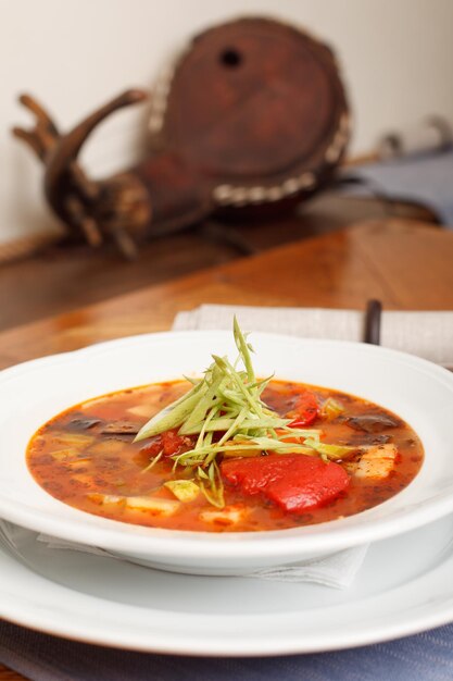 Foto minestrone soep