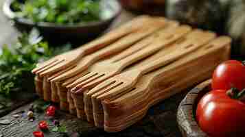 Photo mini bamboo forks an image showcasing wallpaper