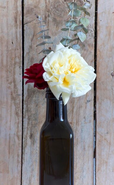 Mini bouquet in bottle