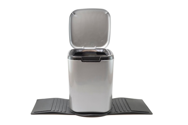 Mini car dustbin isolated on a white background