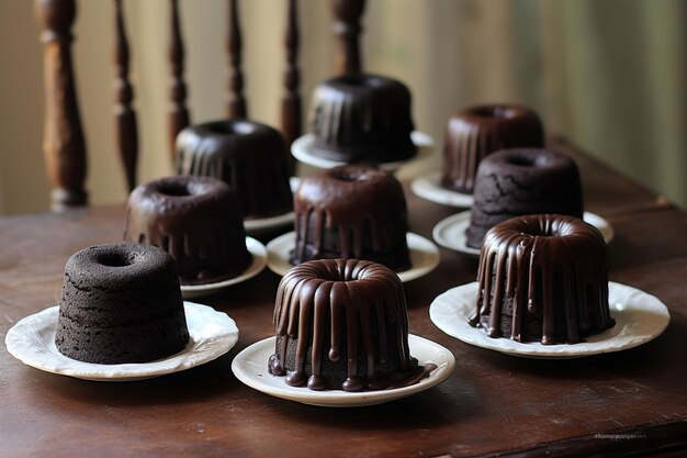 Mini chocolate cakes