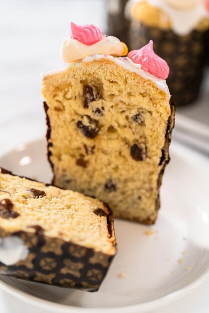 Mini easter bread kulich