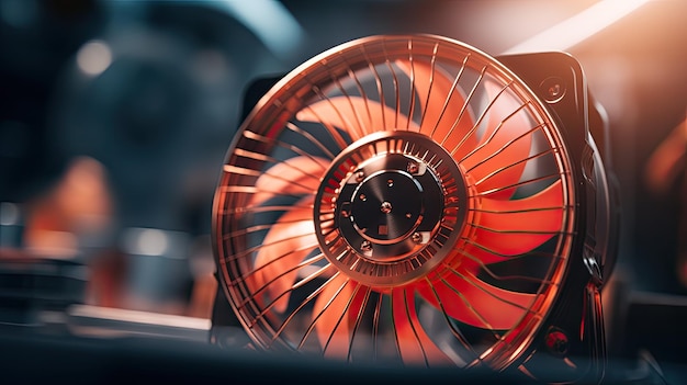 Mini fan close up