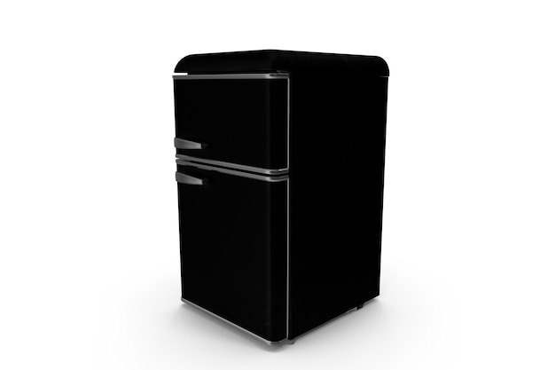 Фото Мини-холодильник на белой поверхности