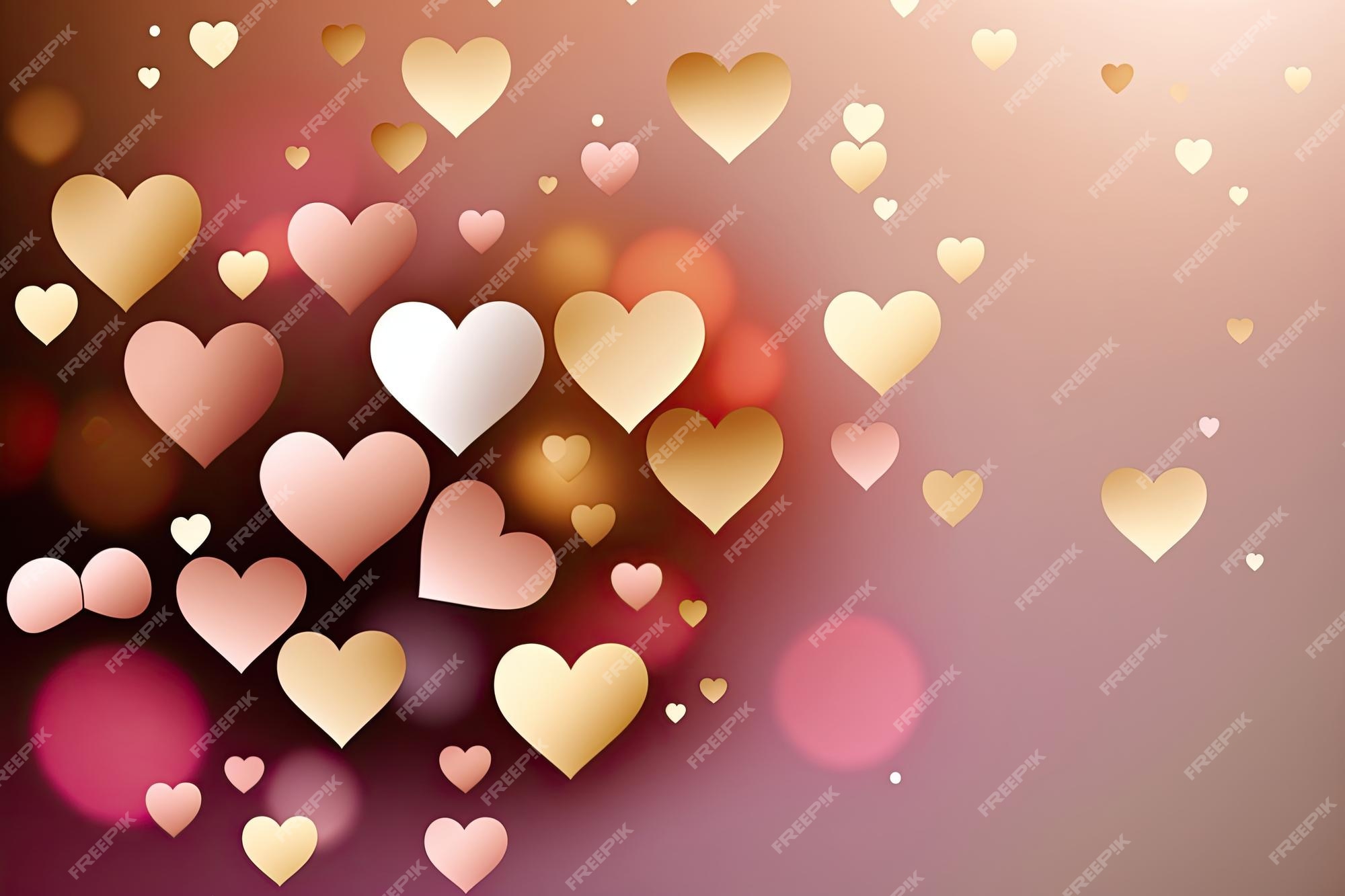 Premium Photo  Mini hearts background vector illustration made by  aiartificial intelligence