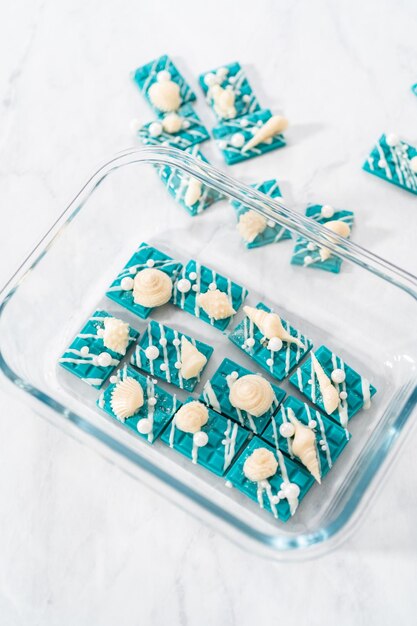 Mini mermaid chocolate bars