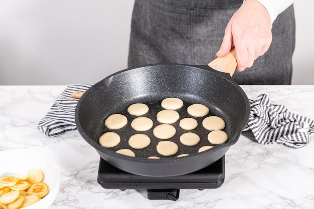 Mini pannenkoek ontbijtgranen