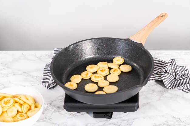 Mini pannenkoek ontbijtgranen