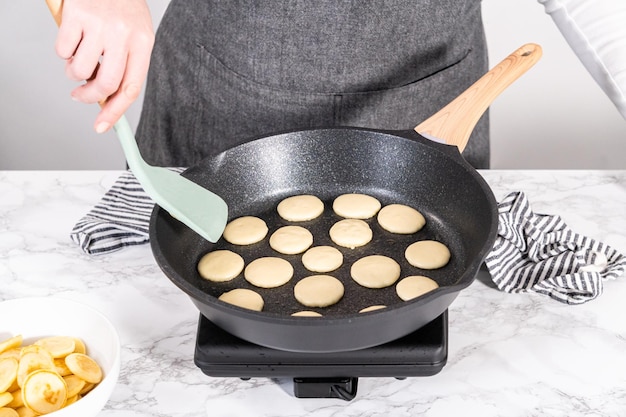 Mini pannenkoek ontbijtgranen