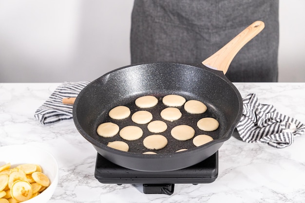 Mini pannenkoek ontbijtgranen