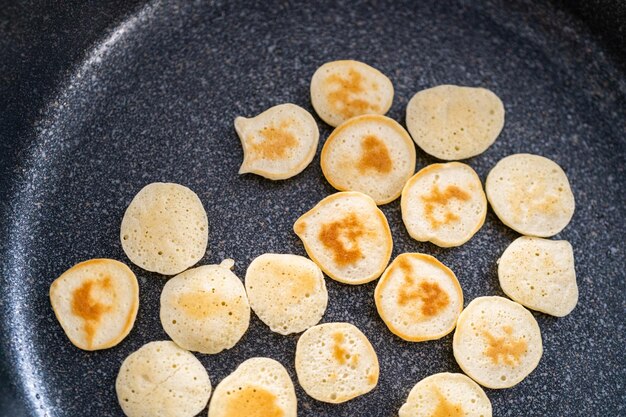 Mini pannenkoek ontbijtgranen