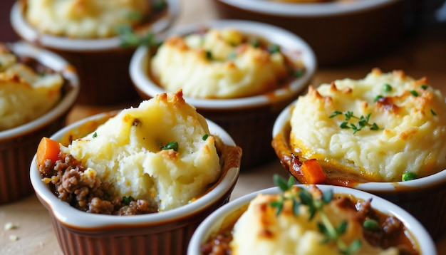 Mini Shepherds Pies in Individual Ramekins