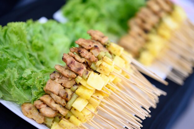 mini varkensvlees Satay