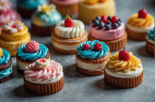 Miniature Cakes Adorable bites for tea parties