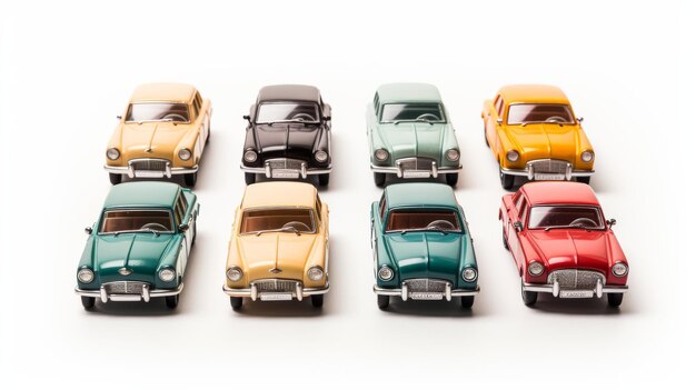 Photo miniature car congregation