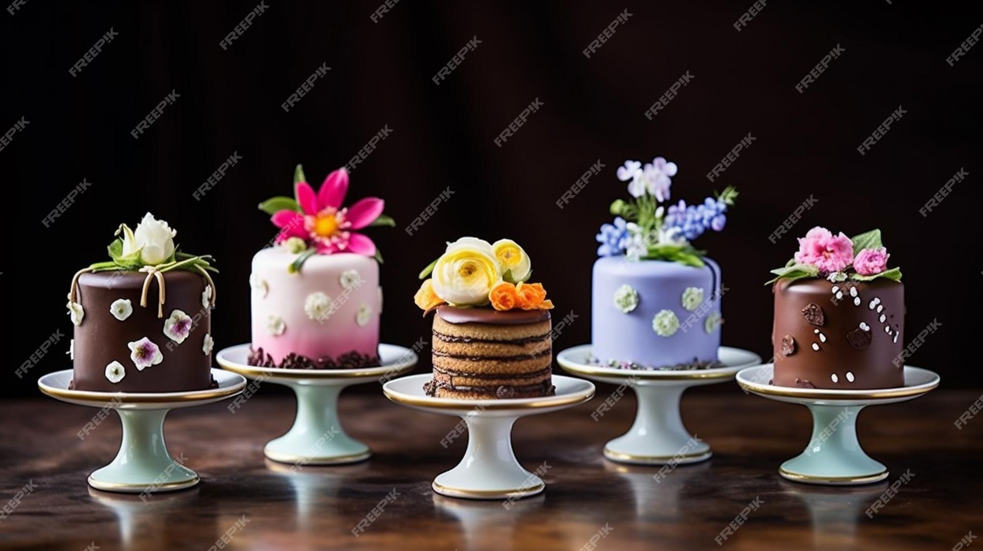 Edible flower cake with sweet geranium, blackcurrant & vanilla