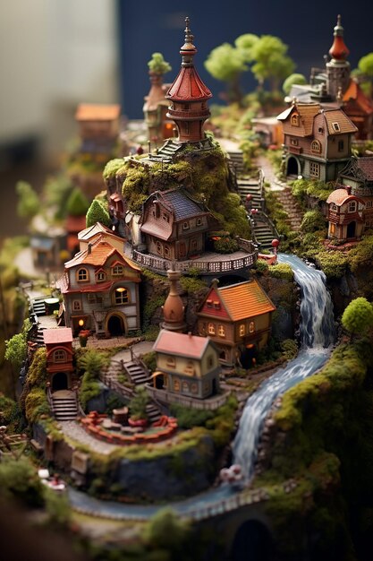 Foto mondo fantastico in miniatura in poche parole