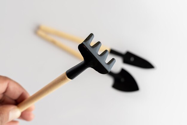 Miniature fork closeup with selective focus