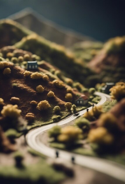 miniature hills