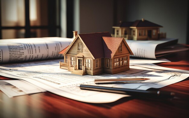 Miniature House Model on Display