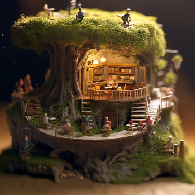 A miniature house