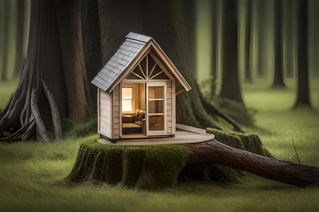 a miniature house