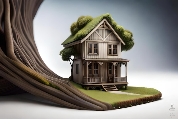 a miniature house