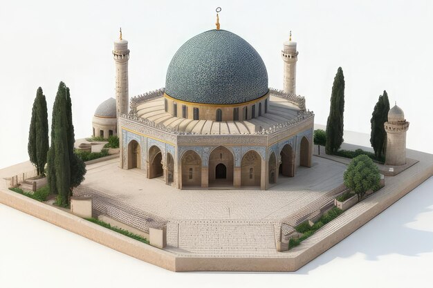 miniature model of dome of rock